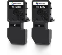 Tk-5230 Lot De 2 Cartouches De Toner Compatibles Avec Kyocera Tk5230 Tk-5220 Tk5220 Pour Imprimante Kyocera Ecosys P5021Cdn P5021Cdw M5521Cdn M5521Cdw Noir[ENC942949]