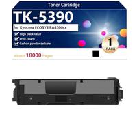TK-5390 Cartouche de Toner de Remplacement Compatible TK-5390K TK-5390C TK-5390M TK-5390Y pour Kyocera ECOSYS PA4500cx Imprimante, Haute Capacité 18000 Pages, Installation Facile,Black-1 Pack