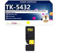 TK-5432 Cartouche de Toner Haute Capacité Compatible avec Kyocera ECOSYS PA2100cx PA2100cWX MA2100cfx MA2100cwfx Imprimantes, Nette et Précise,Yellow-1 Pack