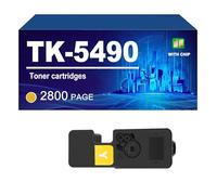 TK-5490 Cartouche De Toner Compatible pour Kyocera Ecosys PA2101cx/MA2101cfx Imprimante, Rendement Jusqu'à 2800 Pages,Yellow-1 Pack