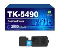 TK-5490 Cartouche De Toner Compatible pour Kyocera Ecosys PA2101cx/MA2101cfx Imprimante, Rendement Jusqu'à 2800 Pages,Cyan-1 Pack