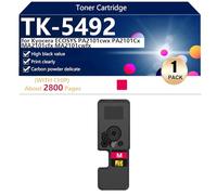TK-5492 Cartouche de Toner Compatible pour Kyocera ECOSYS PA2101cwx PA2101Cx MA2101cfx MA2101cwfx Imprimantes, Haute Capacité 2800 Pages, Impression Haute Définition,Magenta-1 Pack