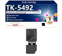 TK-5492 Cartouche de Toner Compatible pour Kyocera ECOSYS PA2101cwx PA2101Cx MA2101cfx MA2101cwfx Imprimantes, Haute Capacité 2800 Pages, Impression Haute Définition,Black-1 Pack