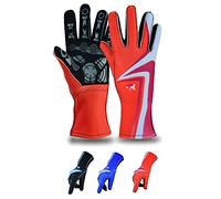 TK Gants de karting Go-Kart Racing - Gants de rallye avec motif imprimé (rouge, XL)