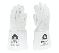 TK Gloves LUWAC Gants de montage en cuir/Taille 10, 1 paire/Gants de travail/Gants de protection contre la transpiration non doublés/Cuir de vachette blanc