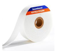 TK Gruppe Ruban d'ourlet thermocollant - 30 m x 20 mm - Lavable - Durable - Solide - Polyester - Couture - Rideaux - Tissu