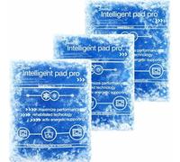 TK Gruppe Timo Kingler Set de coussins refroidissants - MADE IN GERMANY - Accumulateurs de froid gel, petit & grand coussin chauffant & pack froid - coussin de refroidissement (3x Bleu 16x16 cm)