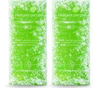 TK Gruppe Timo Kingler Set de coussins refroidissants - MADE IN GERMANY - Accumulateurs de froid gel, petit & grand coussin chauffant & pack froid - coussin de refroidissement (2x Vert 29x12 cm)