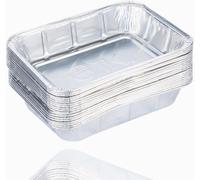 TK Gruppe Timo Klingler 20er égouttoir - plateau en aluminium jetable pour griller - plateau en aluminium d'environ 14x19 cm plateau de gril - égouttoir à graisse (1)