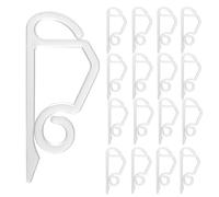 TK Gruppe Timo Klingler 50x clips pour guirlandes lumineuses et supports de rideaux Crochets pour guirlandes lumineuses et fixation - Crochets de gouttière pour Noël (50x)