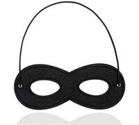 TK Gruppe Timo Klingler Bandit masque pour les yeux noir, masque de cambrioleur pour enfants et adultes à Mardi Gras & Carnaval (1x)
