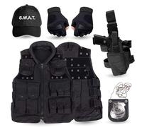 TK Gruppe Timo Klingler Costume 6 en 1 SWAT UNISEXE pour Hommes & Femmes - Ensemble pour Carnaval, Mardi Gras & Halloween