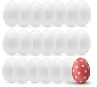 TK Gruppe Timo Klingler Lot de 250 œufs en polystyrène de 6 cm - Œufs en plastique à peindre - Œufs de Pâques en plastique - Œufs en plastique pour bricolage - Œufs décoratifs pour Pâques