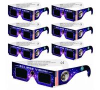 TK Gruppe Timo Klingler Lot de 6 lunettes d'éclipse solaire - Certifiées ISO 212312-2 - Lunettes pour éclipse solaire 2026 - Espagne et Europe - Lunettes de protection universelles