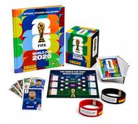TK Gruppe Timo Klingler Panini Lot d'autocollants pour Coupe du monde 2026, taille XXL, album et autocollants, plan de jeu, bracelet de fan, album autocollants, à collectionner Coupe du monde de