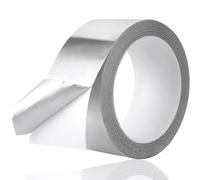 TK Gruppe Timo Klingler Ruban adhésif d'étanchéité en aluminium argenté 25 mètres comme ruban de réparation Ruban adhésif en aluminium résistant à la chaleur et ruban auto-adhésif en aluminium (1x)