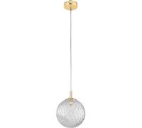 TK Lighting Cadix lampe suspendue 1x6 W transparent-doré 4609