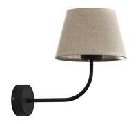 TK Lighting Chicago applique murale 1x15 W noir-toile 4186