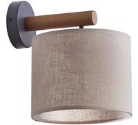 TK Lighting Deva Nature applique murale 1x15 W noir-gris-bois-beige 6106
