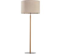 TK Lighting Deva Nature lampadaire 1x15 W noir-gris-bois-beige 5199