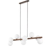 TK Lighting Estera lampe suspendue x8 W bois 10273