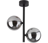 TK Lighting Estera plafonnier 2x6 W noir-fumé 6706