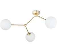 TK Lighting Fairy plafonnier 3x6 W blanc-doré 6471