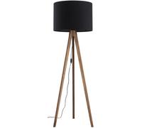 TK Lighting Grand lampadaire 1x15 W noir-bois 16005