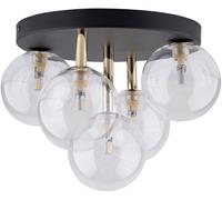 TK Lighting Nilos plafonnier 5x6 W noir-doré 758