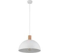TK Lighting Oslo lampe suspendue 1x15 W blanc-bois 4851
