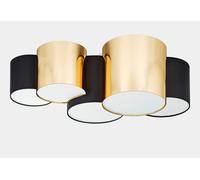 TK Lighting Plafonnier en métal noir et or - Mona Gold - 3447