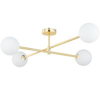 TK Lighting Sarius plafonnier 4x6 W blanc-doré 4738