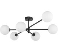 TK Lighting Sarius plafonnier 6x6 W blanc-noir 4734