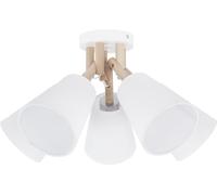 TK Lighting Vaio plafonnier 5x15 W blanc-bois 666