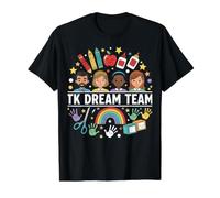 TK Teacher TK Dream Team Fun Womans First Day Class T-Shirt Graphique avec Valeur, Homme, Noir, M