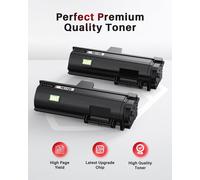 TK1150 Lot de 2 toners compatibles avec Kyocera TK1150 TK-1150 pour Kyocera Ecosys P2235dn P2235dw M2135 M2635 M2735dw 3000 pages par pièce (2 noirs)