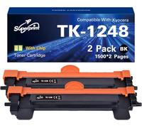 Tk1248 Lot De 2 Cartouches De Toner (Avec Puce) Compatibles Avec Kyocera Tk-1428 Pour Imprimantes Pa2001 Pa2001W Ma2001 Ma2001W Ma2001 Ma2001W[ENC941959]
