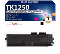 TK1250 Cartouche de Toner de Remplacement Haute Capacité pour Kyocera ECOSYS MA3500fx MA3500x MA3501wfx PA3500wx PA3500x Imprimante, 3000 Pages,Black-1 Pack