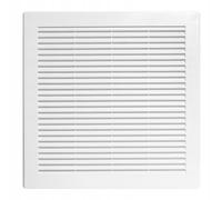 TK2 Grille d'aération 190 x 190 mm avec volet réglable et moustiquaire