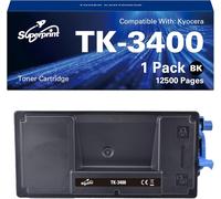 Tk3400 Lot De Cartouches De Toner Compatibles Avec Kyocera Tk-3400 Pour Imprimante Ecosys Pa4000X Pa4000Wx (Tk3400, 1 Pièce)[ENC941572]