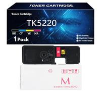 TK5220 Cartouche de Toner Compatible Cartouches pour Kyocera TK-5220K TK-5220C TK-5220M TK-5220Y pour Kyocera ECOSYS M5521cdn M5521cdw P5021cdn P5021cdw Imprimante,M-1 Pack