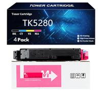 TK5280 Cartouche de Toner Haute Capacité pour Kyocera TK5280 TK-5280K TK-5280C TK-5280Y TK-5280M Compatible pour Kyocera ECOSYS M6235cidn M6635cidn P6235cdn Imprimantes,Magenta-1 Pack