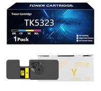 TK5323 Cartouche de Toner Compatible Cartouches pour Kyocera TK5323 TK5323K TK5323C TK5323Y TK5323M pour Kyocera ECOSYS P5018cdn Imprimante avec Puce,Yellow-1 Pack