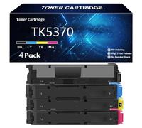 TK5370 Cartouche de Toner Haute Capacité pour Kyocera TK5370 TK-5370K TK-5370C TK-5370Y TK-5370M Compatible pour Kyocera ECOSYS MA3500cix MA3500cifx PA3500cx avec Puce,4 Color-4 Pack