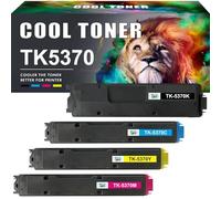 TK5370 TK-5370 Compatible pour Kyocera Ecosys PA3500cx MA3500cix MA3500cifx TK5370K TK5370C TK5370M TK5370KY (4 Packs Noir Magenta Jaune Cyan)