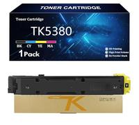 TK5380 Cartouche de Toner Haute Capacité pour Kyocera TK-5380K TK-5380C TK-5380Y TK-5380M Compatible pour Kyocera ECOSYS MA4000cifx MA4000cix PA4000cx Imprimantes avec Puce,Yellow-1 Pack