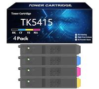 TK5415 Cartouche de Toner Compatible Cartouches pour Kyocera TK5415 TK5415K TK5415C TK5415Y TK5415M pour Kyocera ECOSYS PA4500ci MA4500ci Imprimantes avec Puce,4 Color-4 Pack