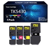 TK5430 Cartouche de Toner avec Puce pour Kyocera TK-5430K TK-5430C TK-5430M TK-5430Y Compatible pour Kyocera ECOSYS PA2100CX PA2100CWX MA2100CFX MA2100CWFX Imprimante,4 Color-4 Pack