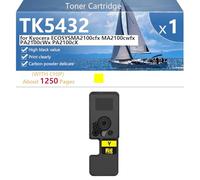 TK5432 Cartouche de Toner Haute Capacité avec Puce pour Kyocera ECOSYS MA2100cfx MA2100cwfx PA2100cWx PA2100cX Imprimante, Haute Définition, 1250 Pages,Yellow-1 Pack