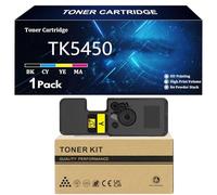 TK5450 Cartouche de Toner pour Kyocera TK-5450K TK-5450C TK-5450M TK-5450Y Compatible pour Kyocera ECOSYS PA2600cx PA2600cWx MA2600cwx MA2600cwfx Imprimantes avec Puce,Yellow-1 Pack